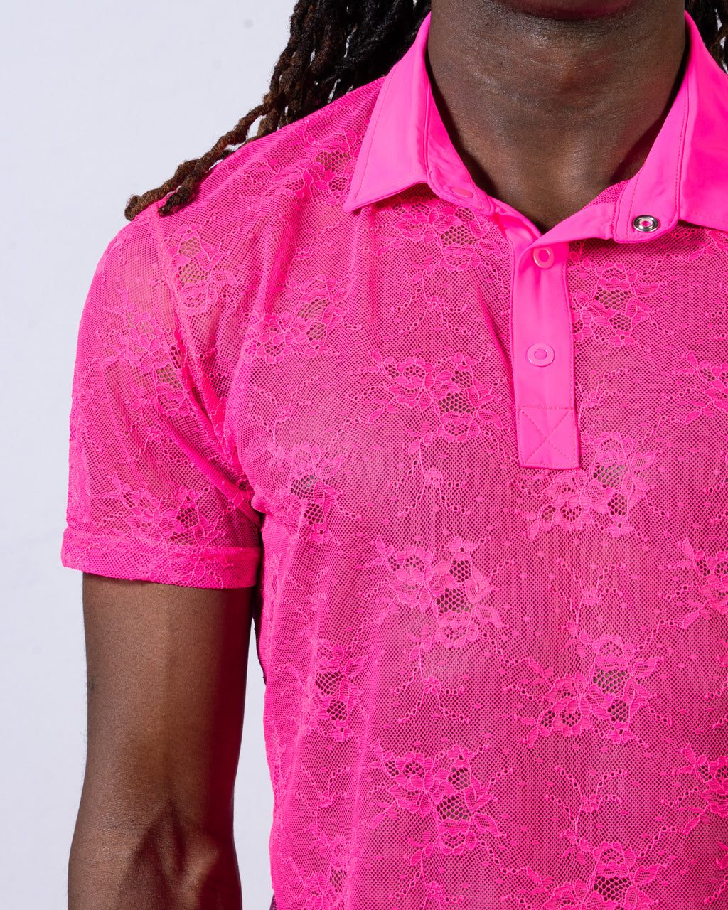 Sheer Lace Polo