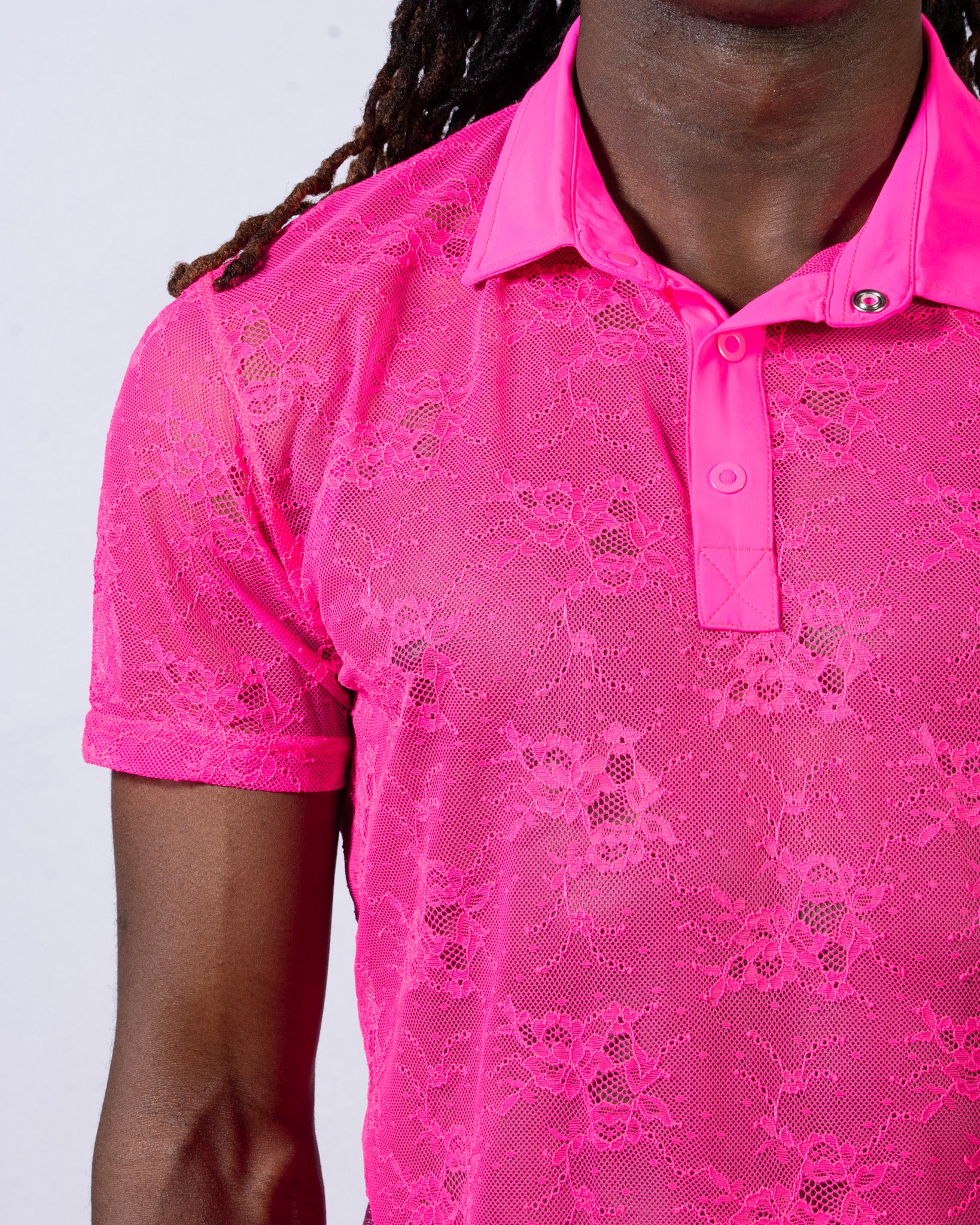 Sheer Lace Polo