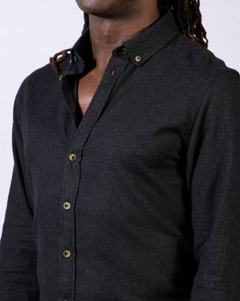 Burley Light Flannel Shirt Charcoal