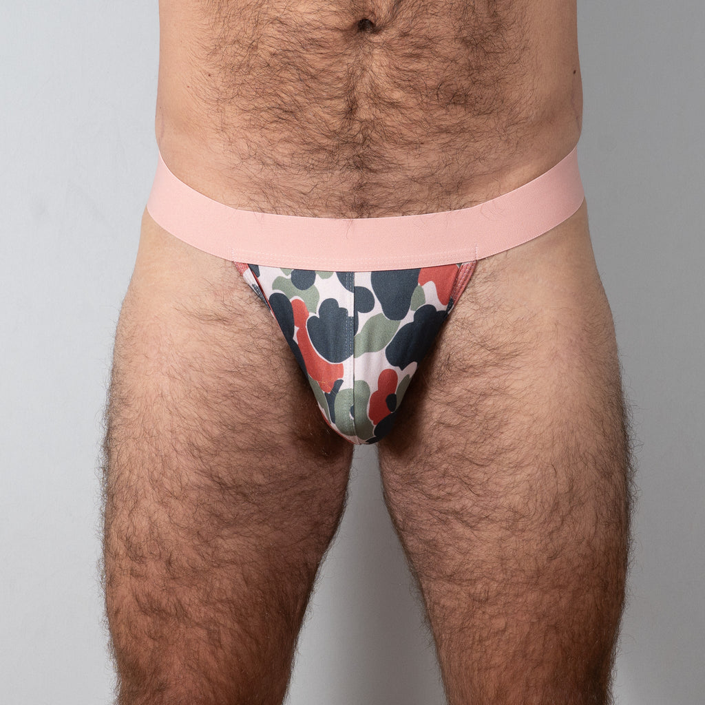 Pink Camo Jock Strap Pink