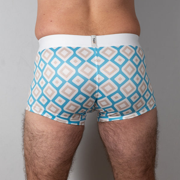 Diamond Print Trunk Blue