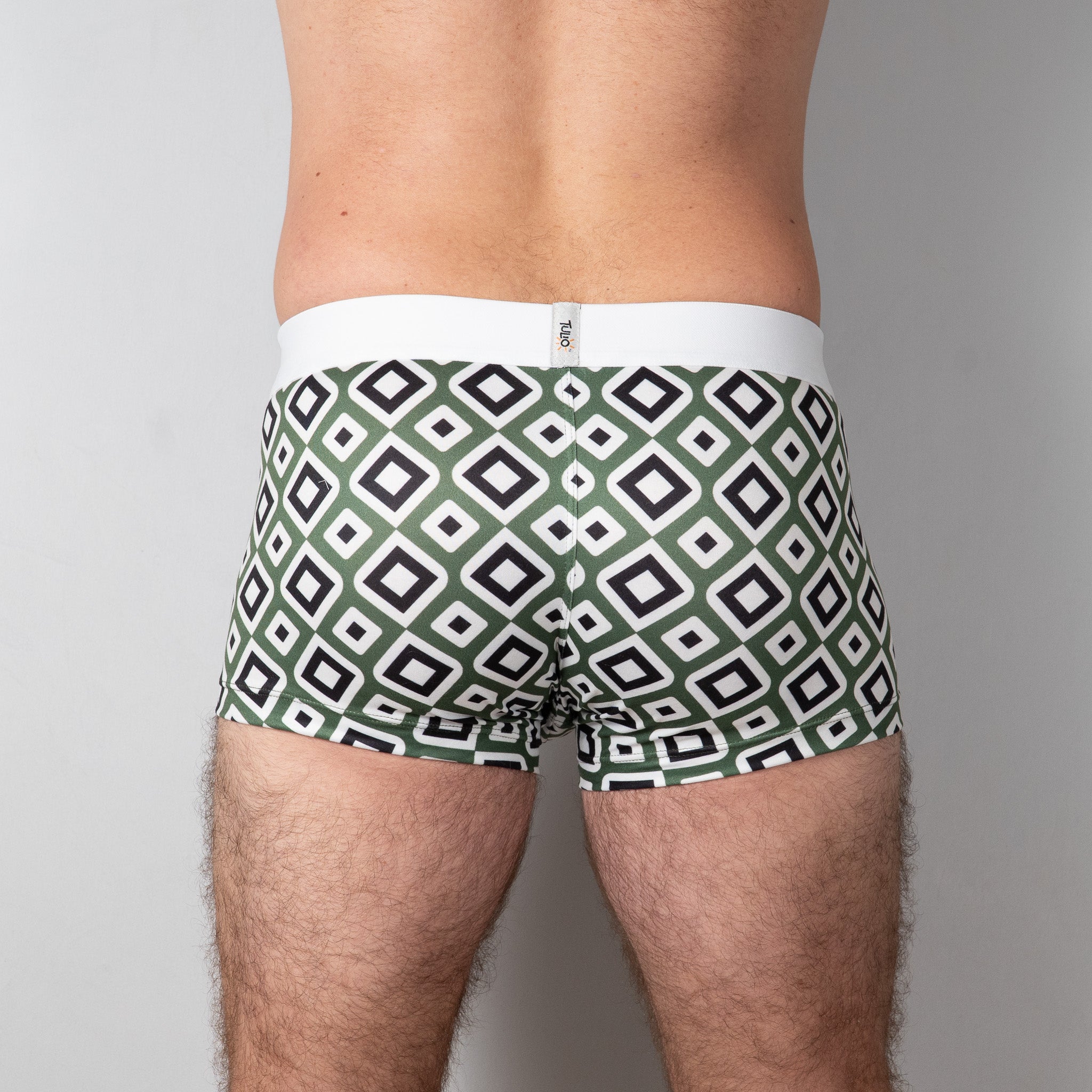 Diamond Print Trunk Olive