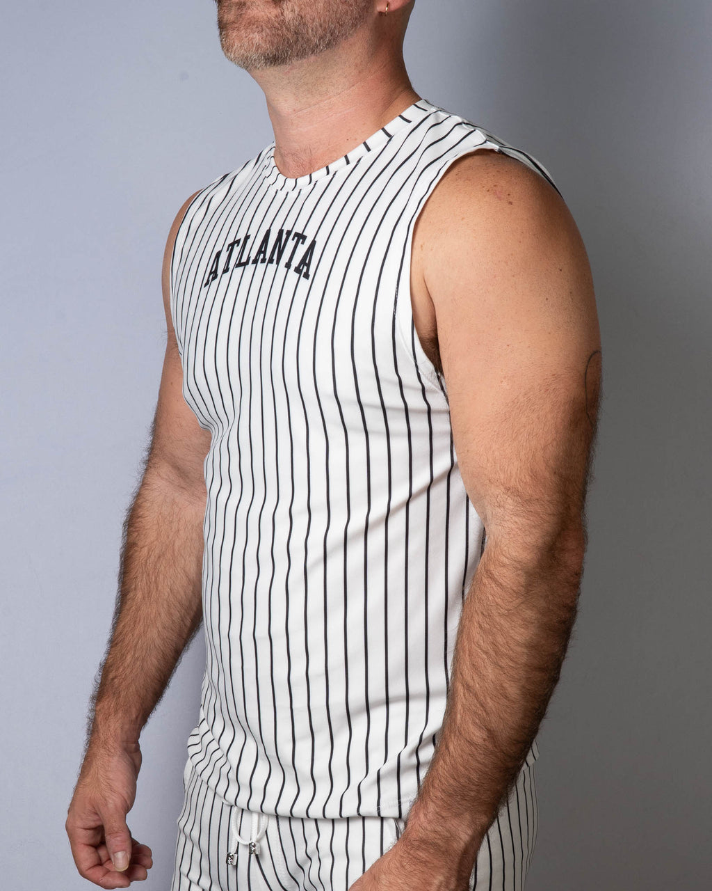 Stripe Muscle Tee - Atlanta
