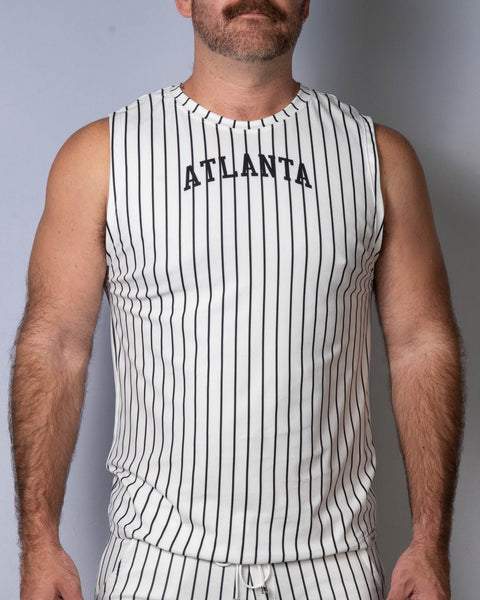 Stripe Muscle Tee - Atlanta