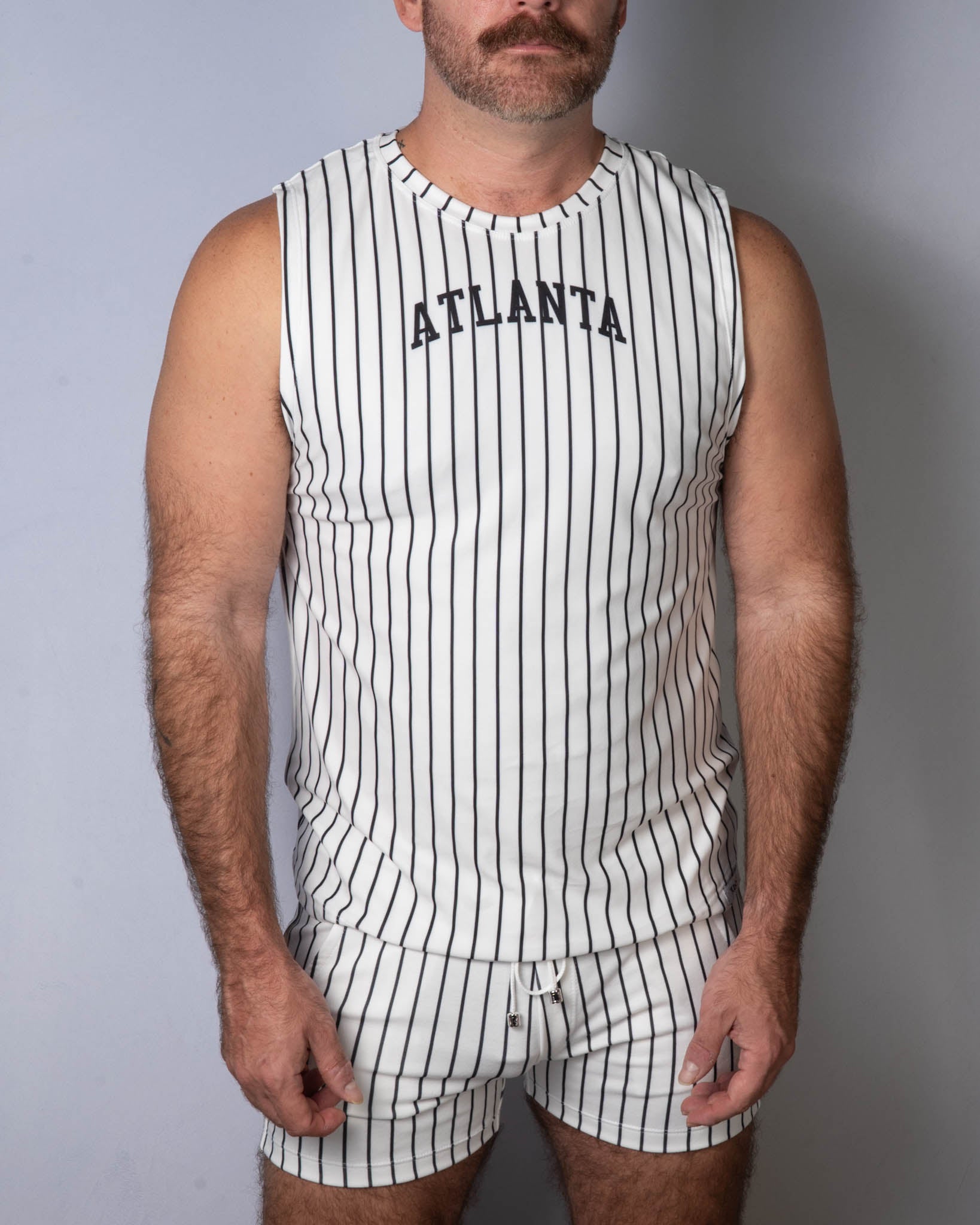 Stripe Muscle Tee - Atlanta