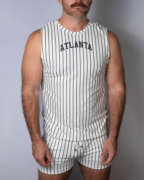 Stripe Muscle Tee - Atlanta