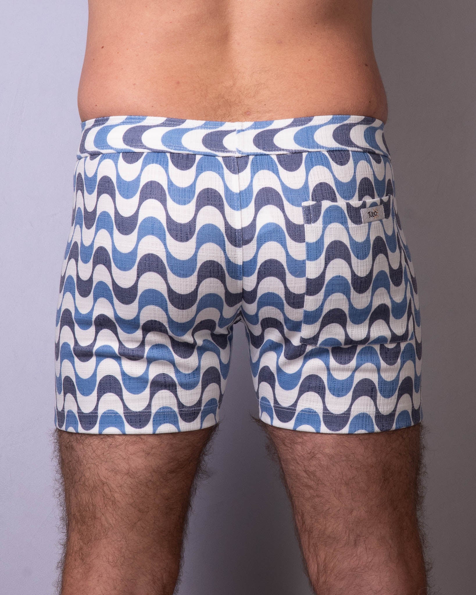 Linen Texture Zipper Shorts - Copa