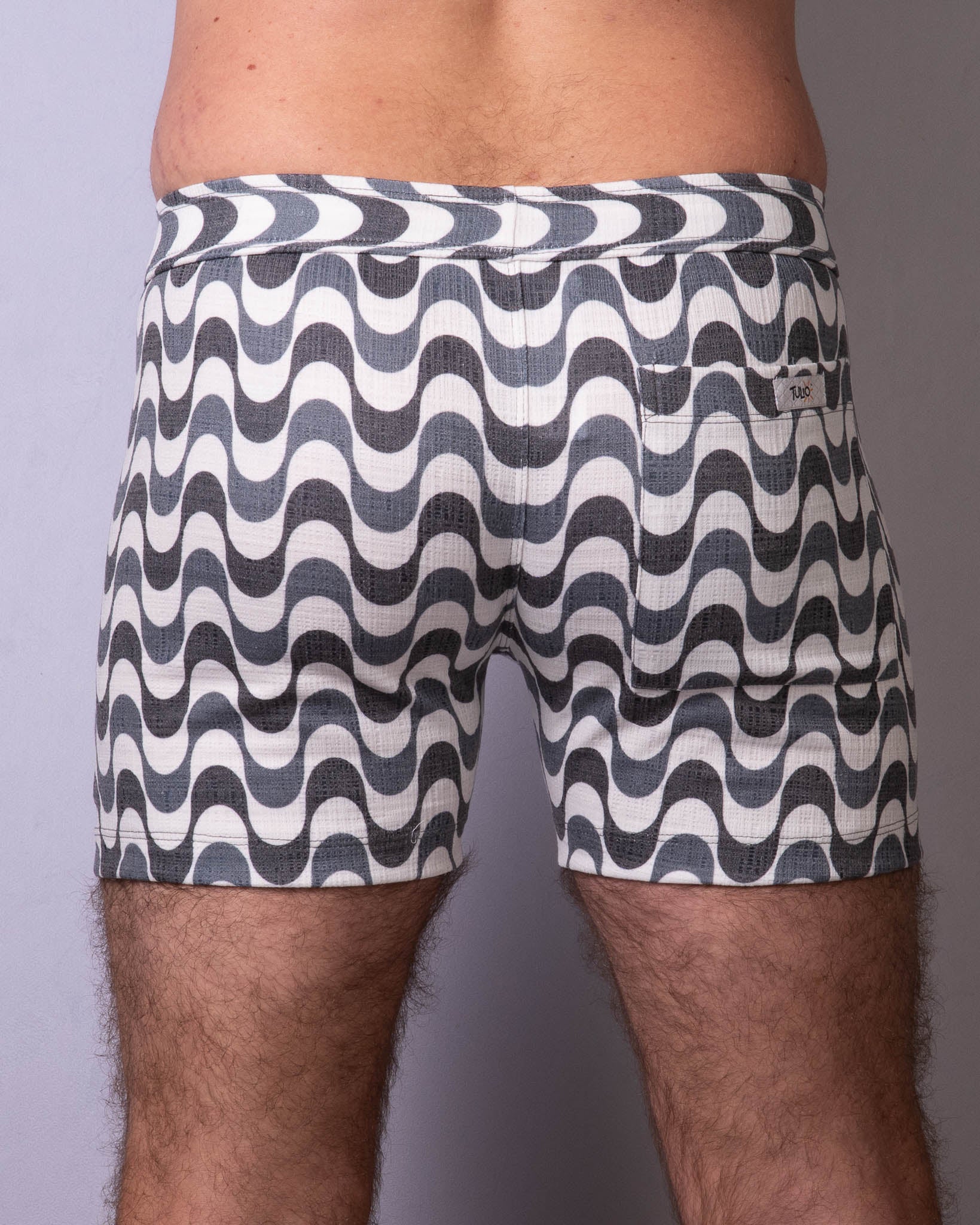 Linen Texture Zipper Shorts - Copa