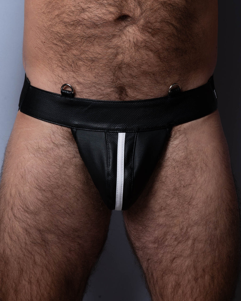 Industrial Jockstrap Black White