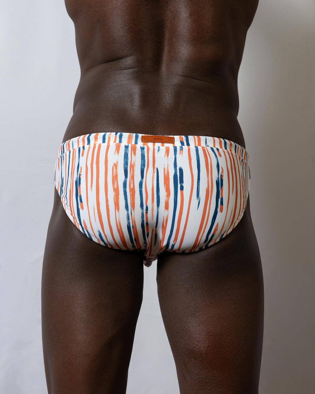 V30 Oceanus Swim Brief - watercolor stripe