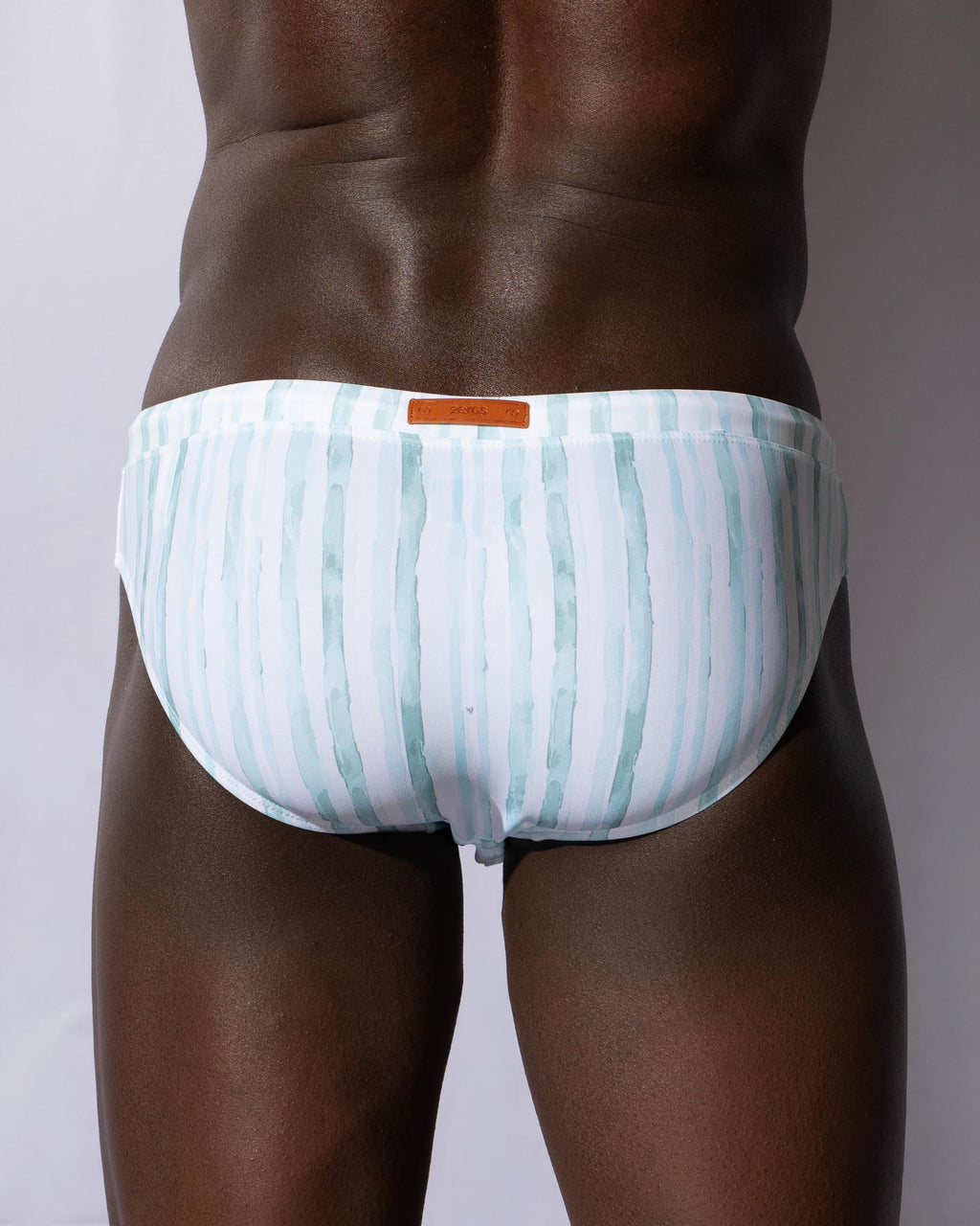 V30 Oceanus Swim Brief - watercolor stripe