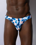 V20 Abstract Swim Brief Navy