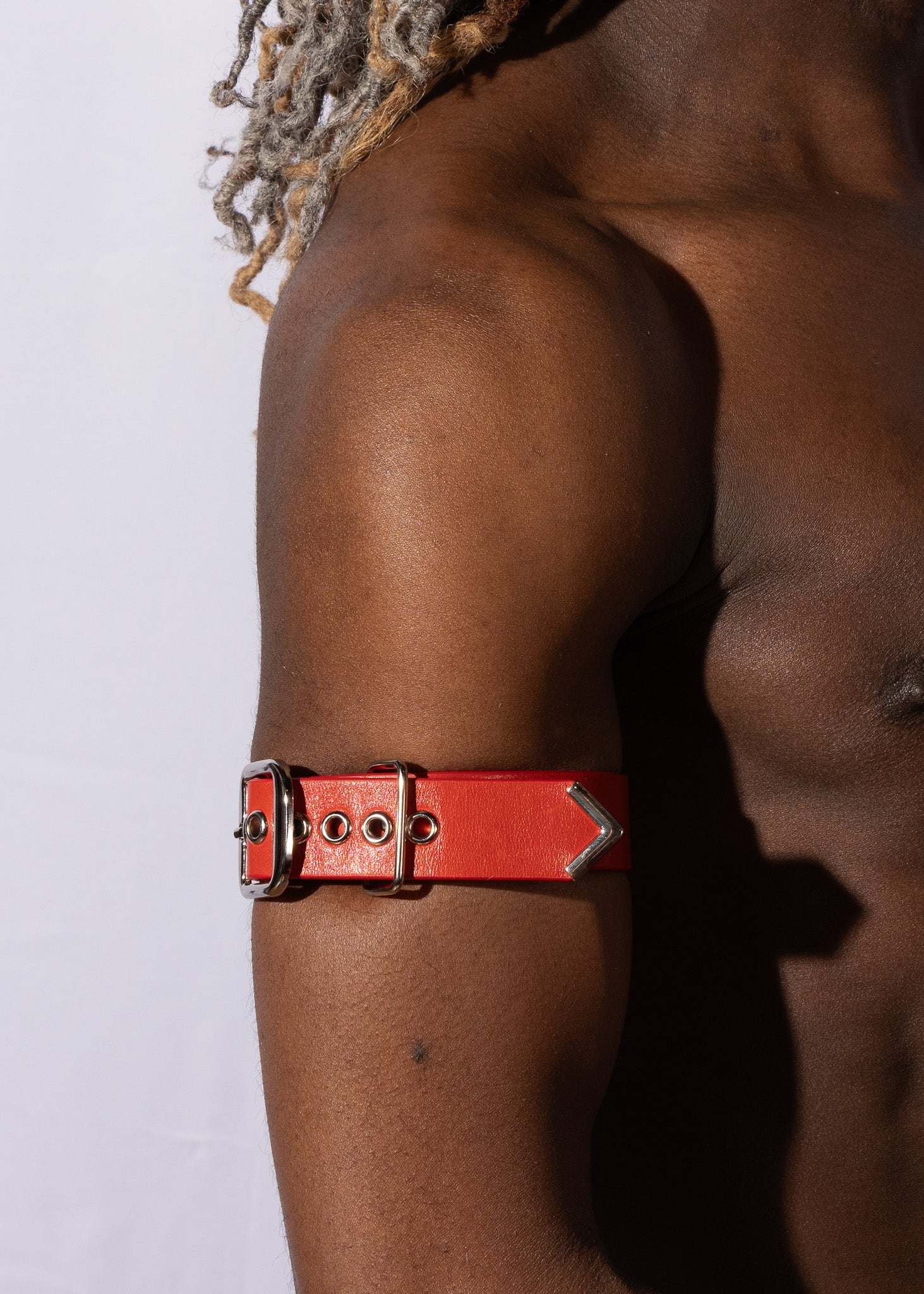 Red Leather Arm Band