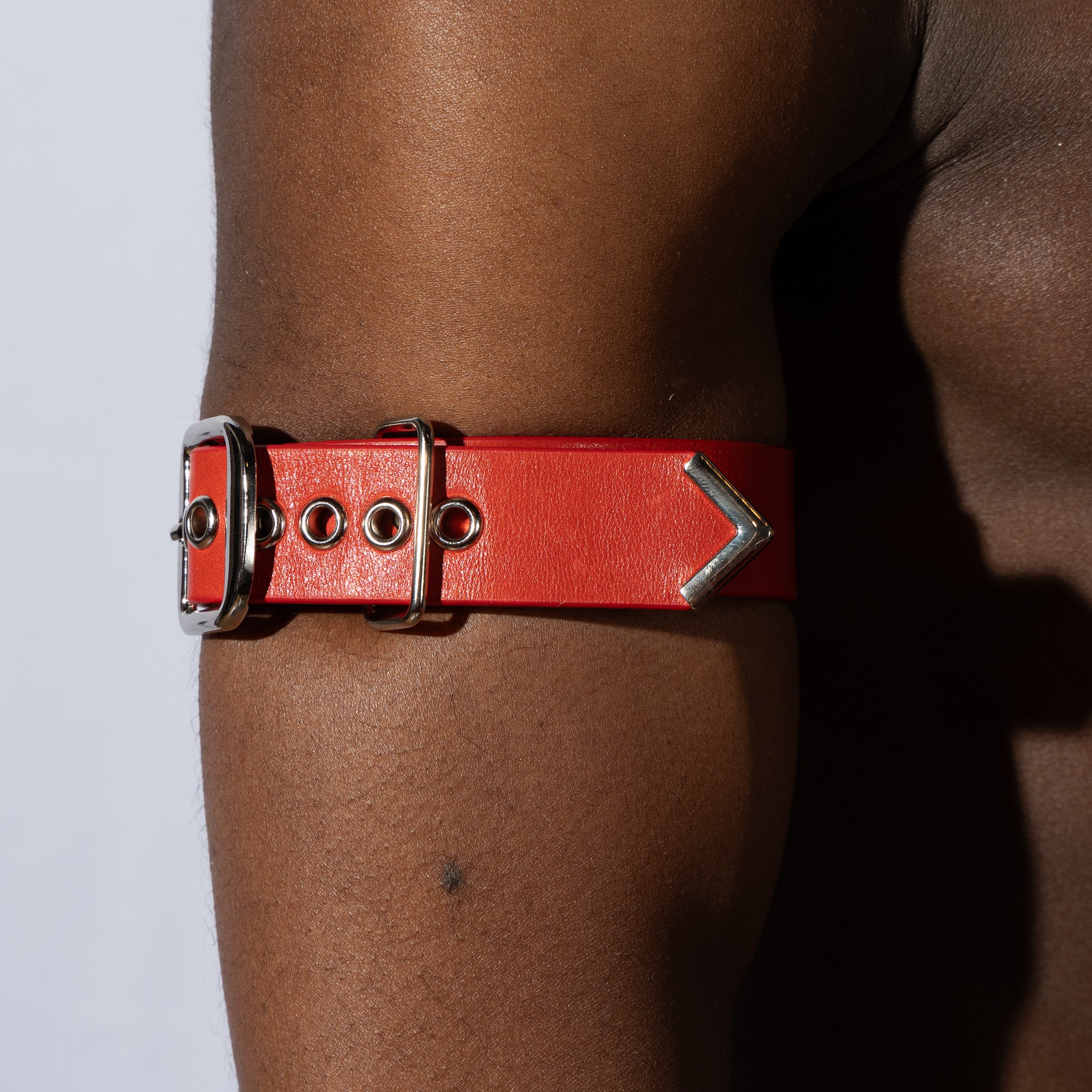 Red Leather Arm Band