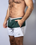 S70 Calypso Color-Block Shorts Green