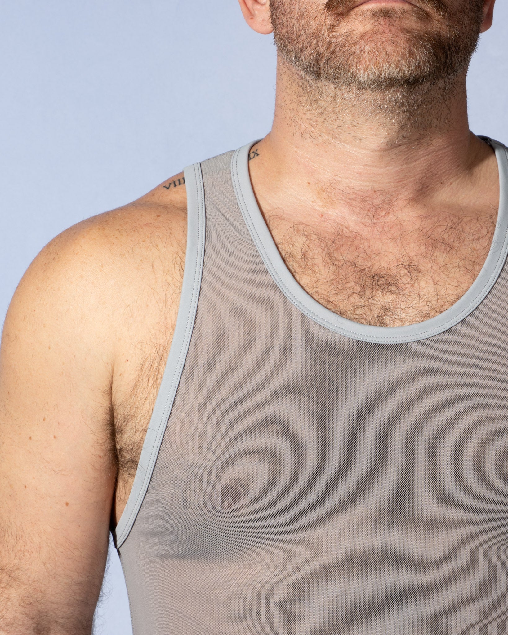 FK SPORT Echo Mesh Tank Top Steel Grey