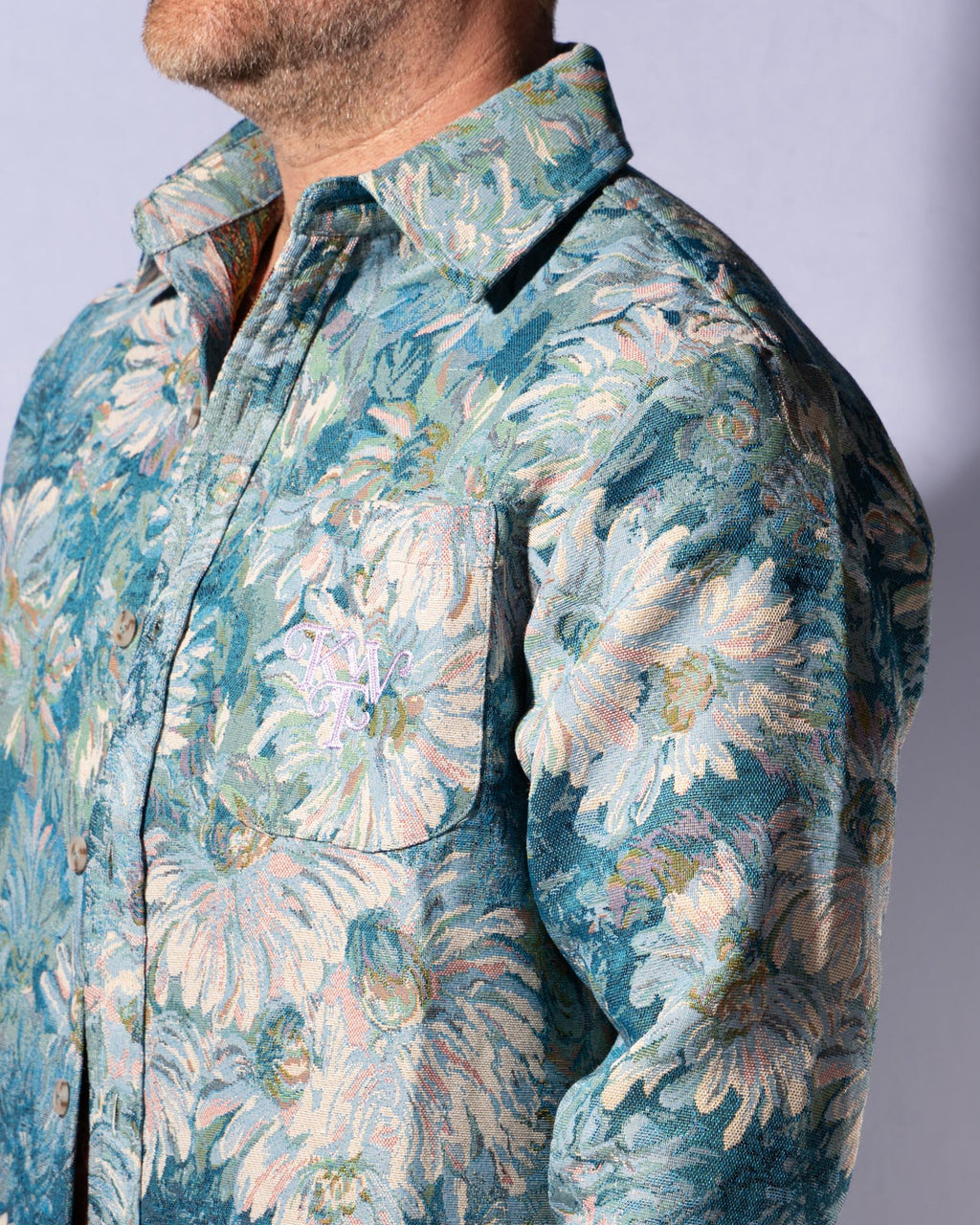 Floral Watercolor Tapestry Shirt