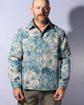 Floral Watercolor Tapestry Shirt Blue