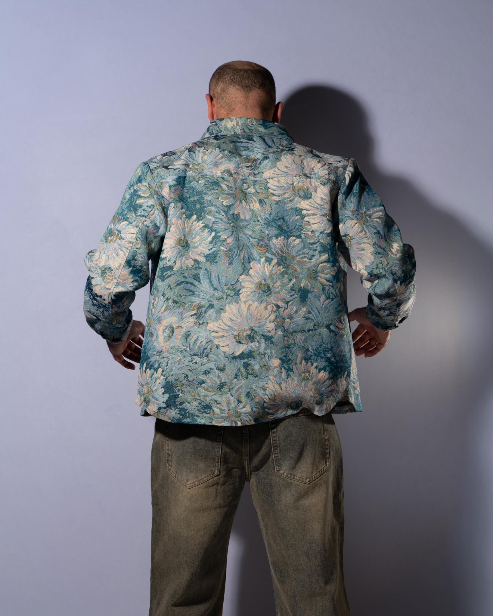 Floral Watercolor Tapestry Shirt