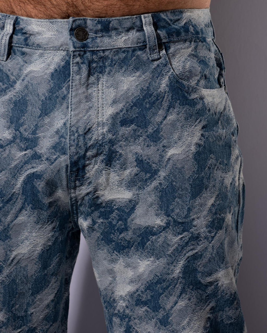 Camo Baggy Denim - Jacquared