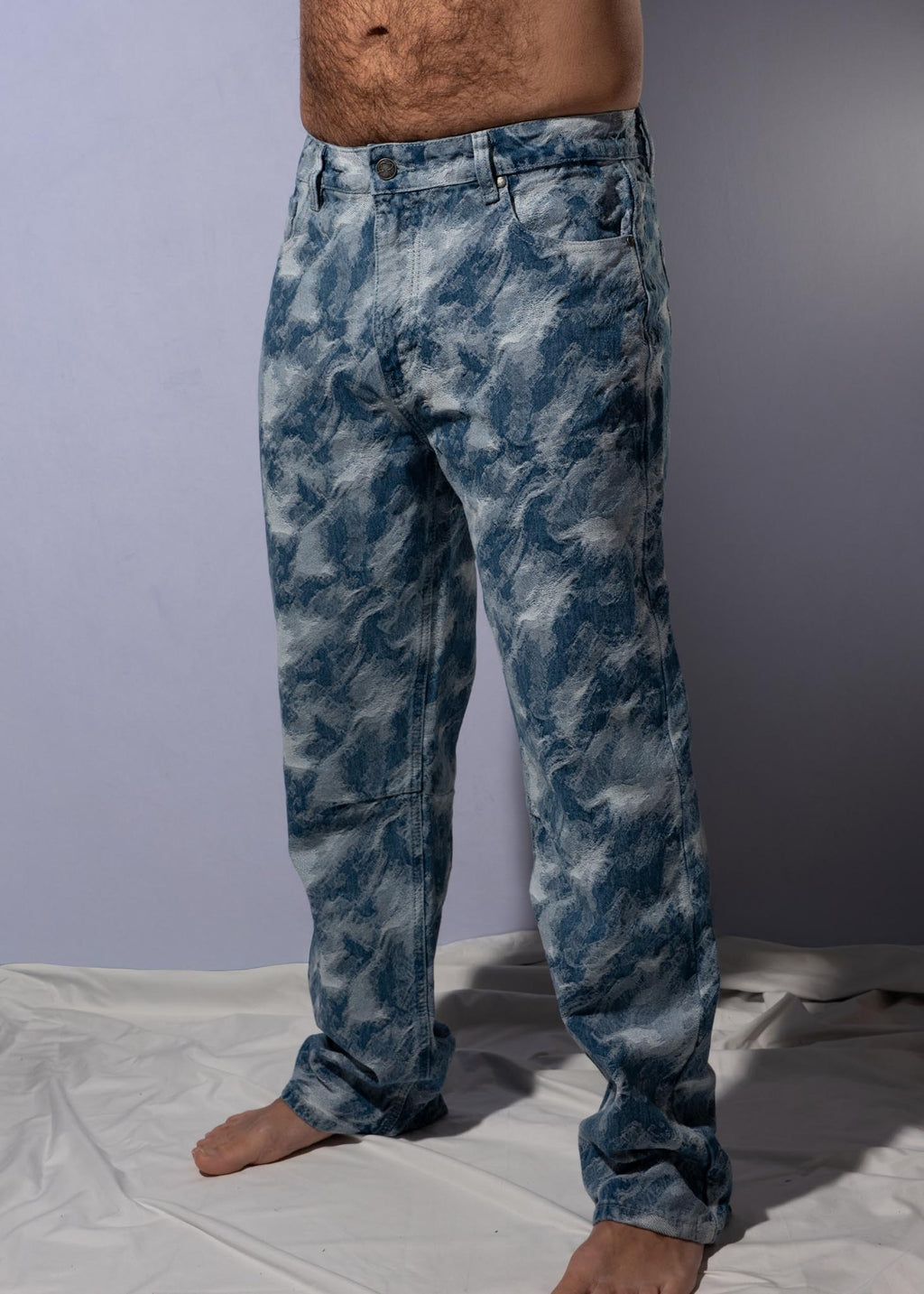 Camo Baggy Denim - Jacquared Camo