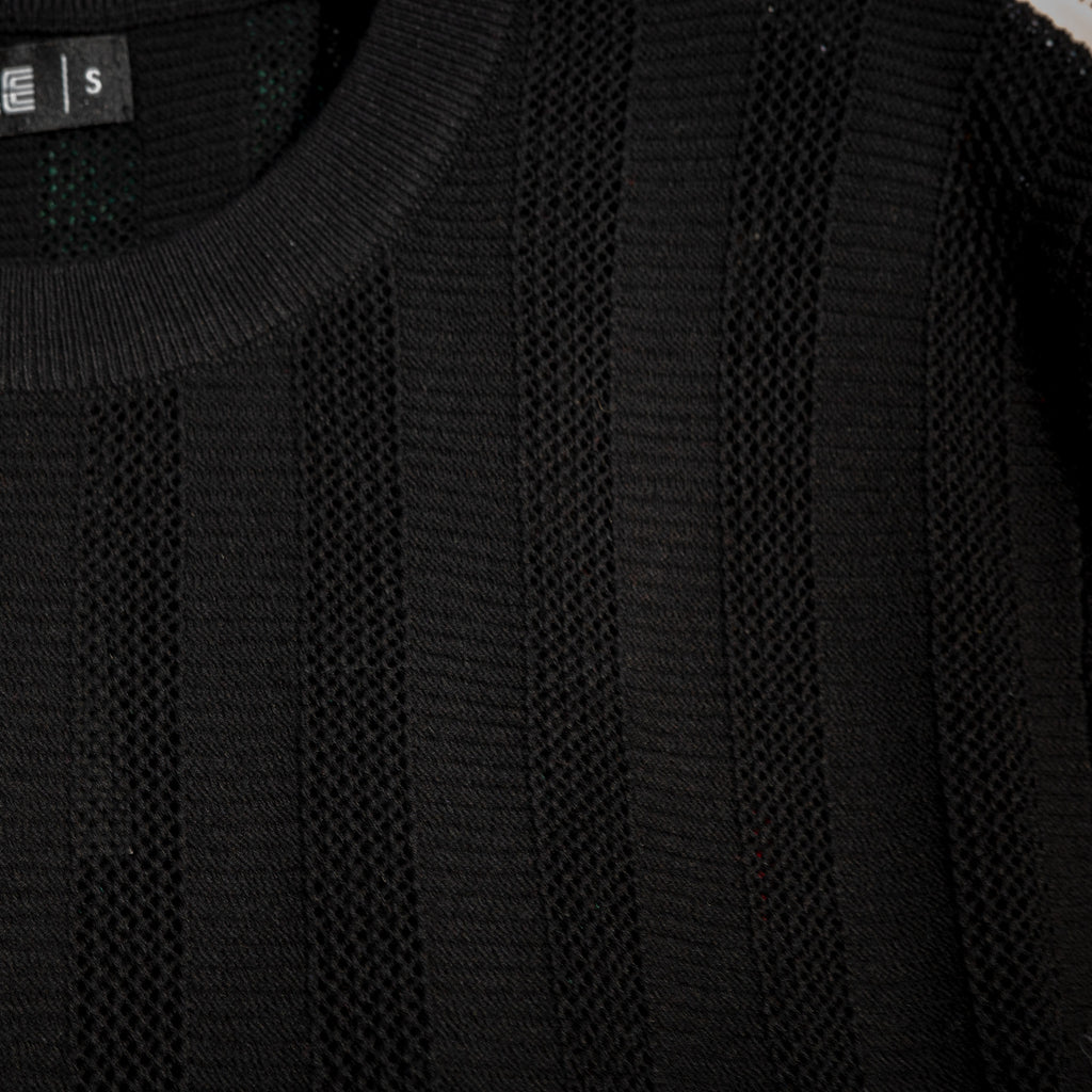 Textured Knitted Crew Tee