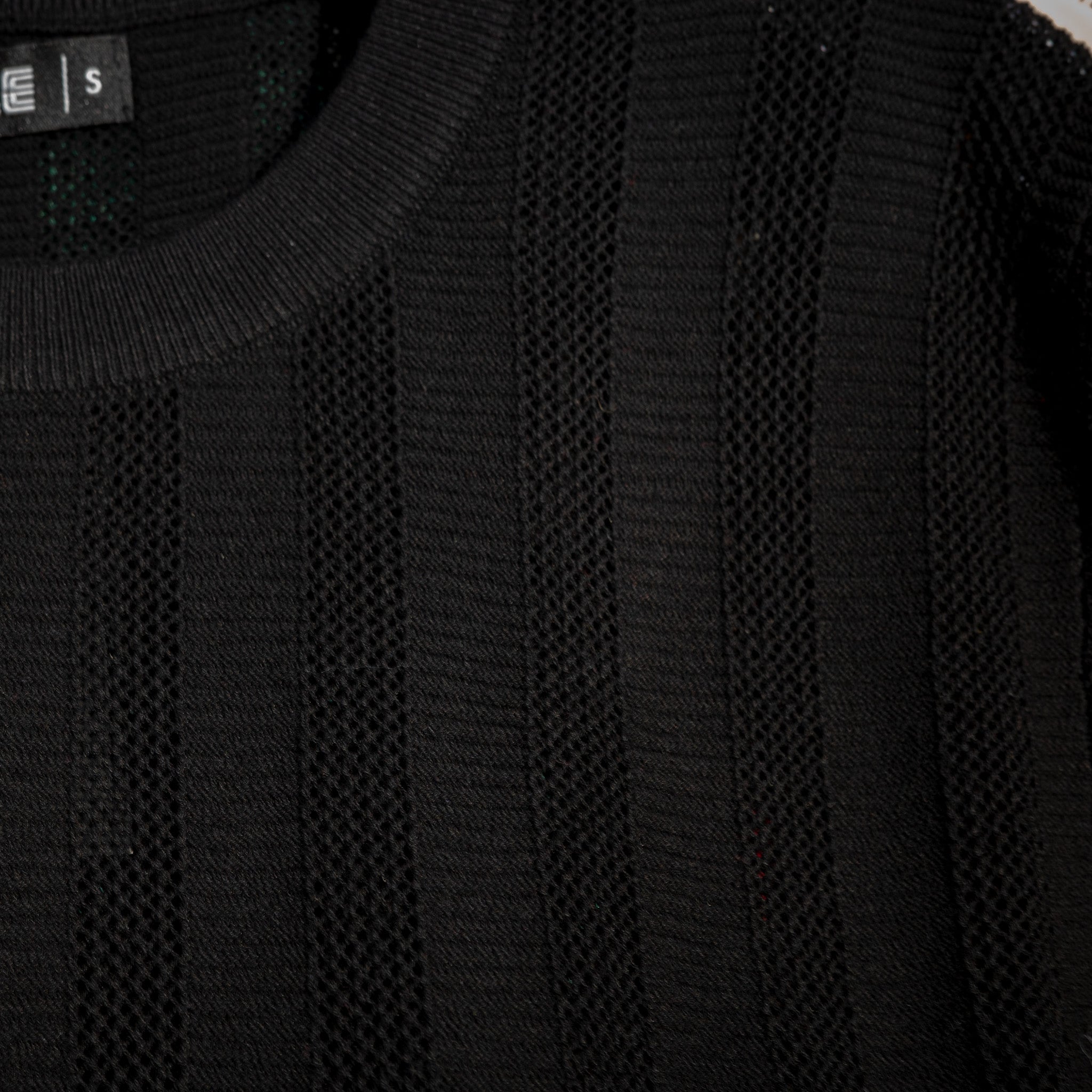 Textured Knitted Crew Tee