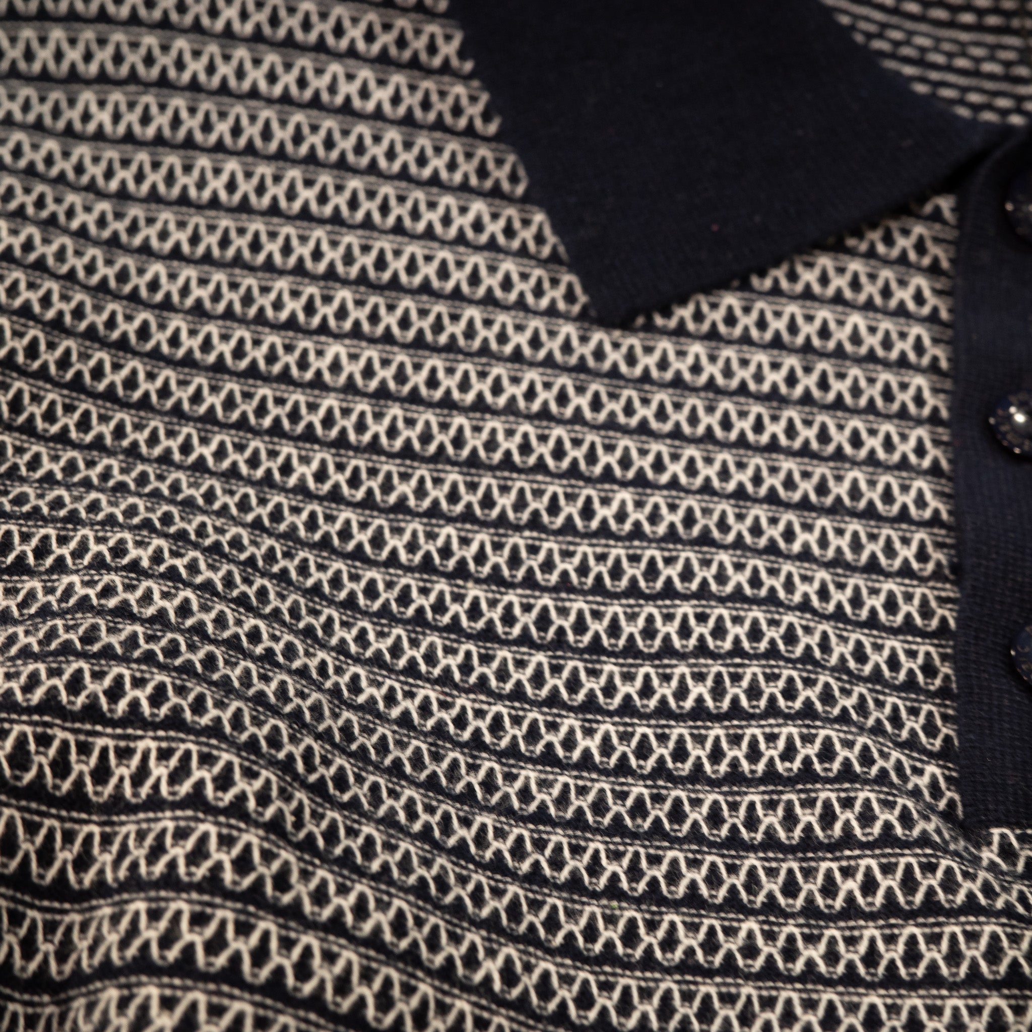 Two Tone Textured Cotton Polo