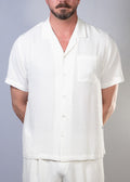 SS26 Textured Shirt White