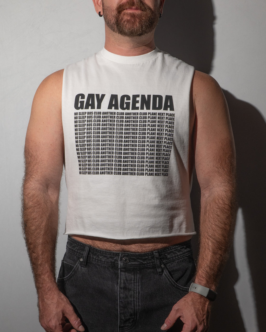 Gay Agenda Cropped Shredder Tee