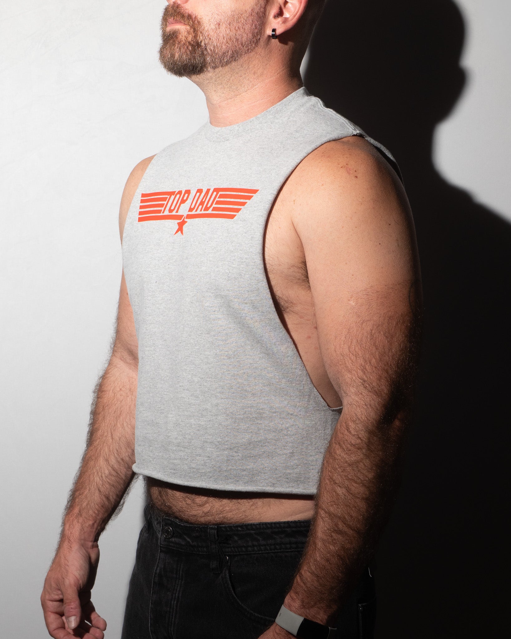Top Dad Cropped Shredder Tee