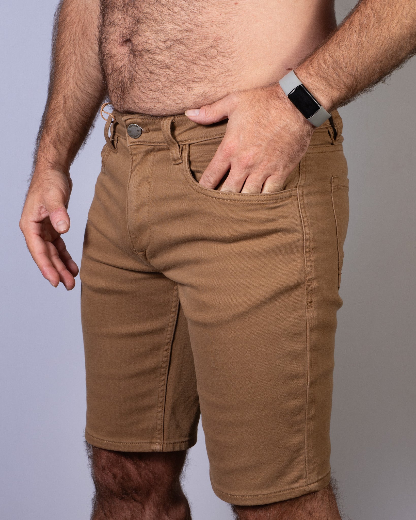 Blizzard Jogg Denim Shorts Mushroom