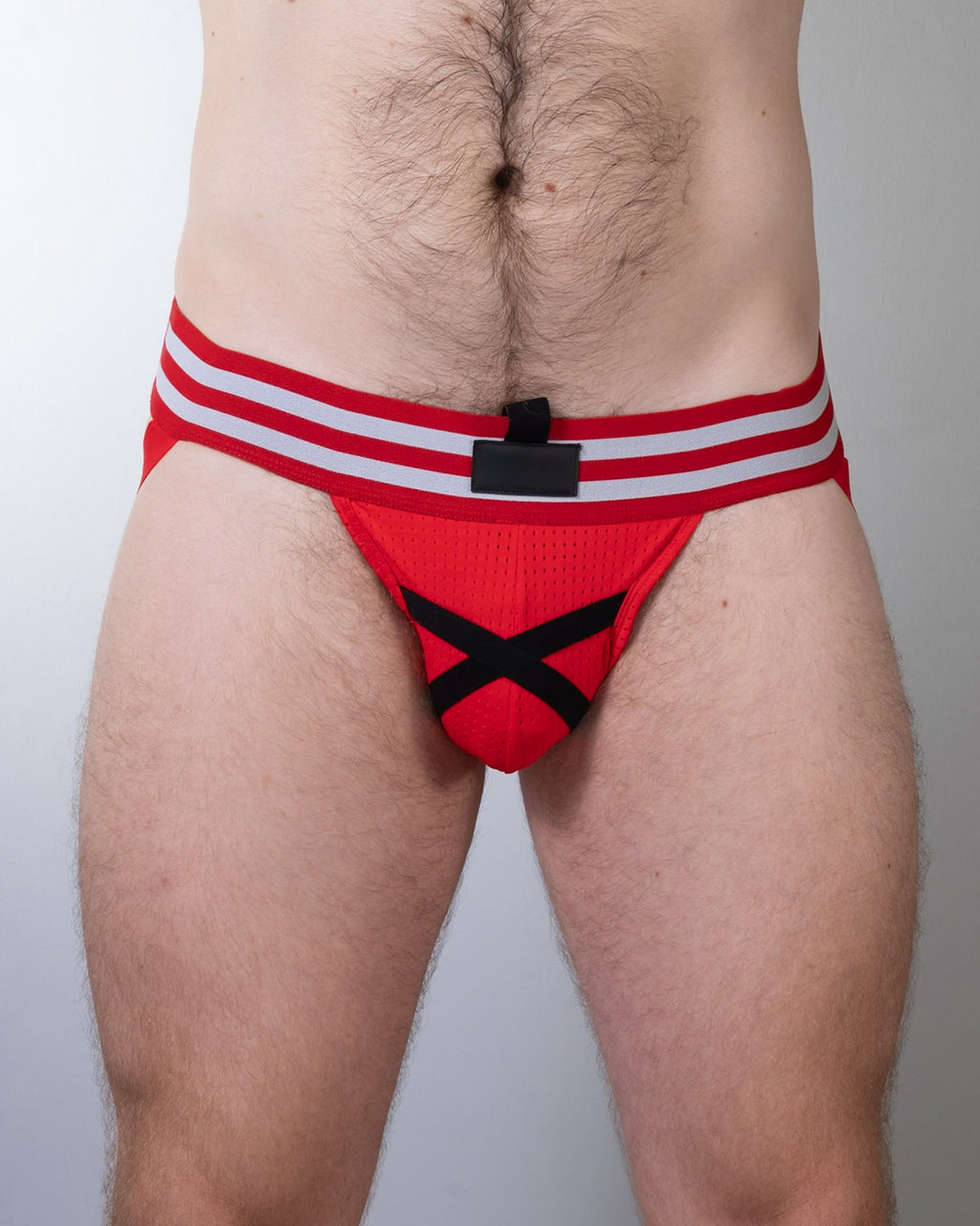 Sneaker Inspired Sport Mesh Jock Red