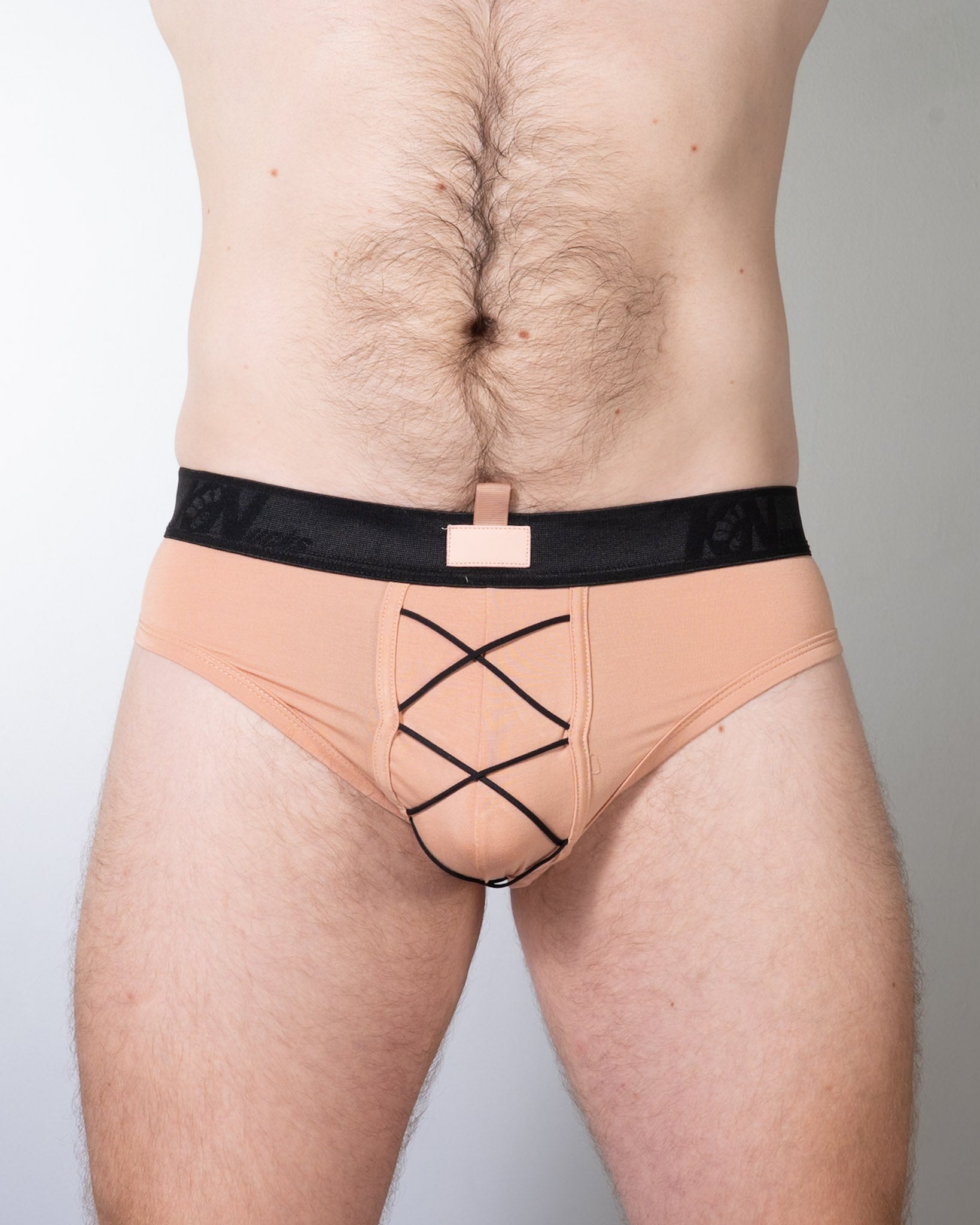 Sneaker Inspired S Type Briefs - Nude beige