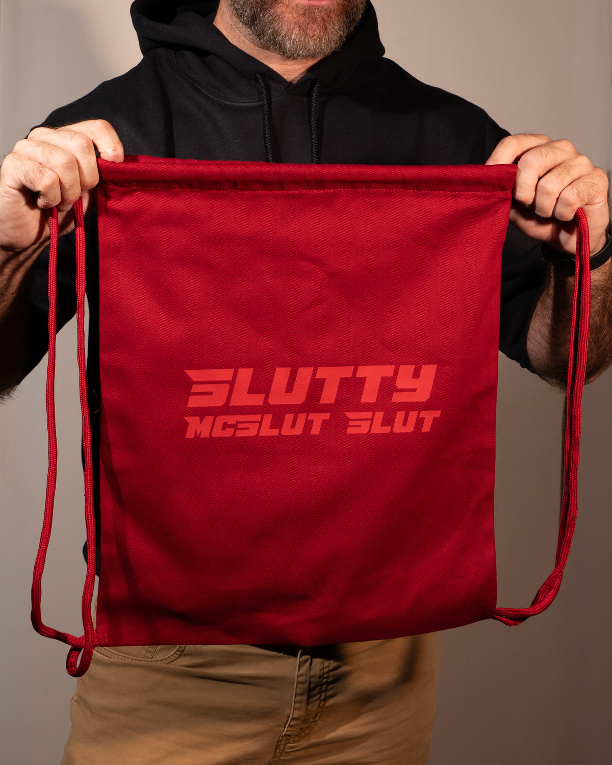 Slutty McSlut Slut Draw String Bags Red O S