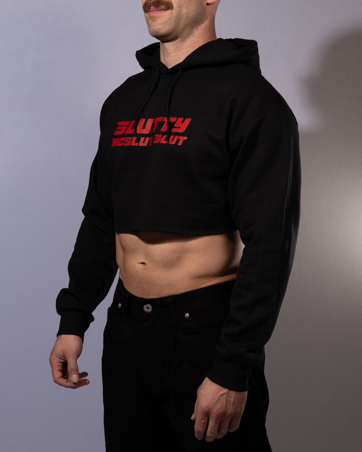Slutty McSlut Slut Cropped Hoodie