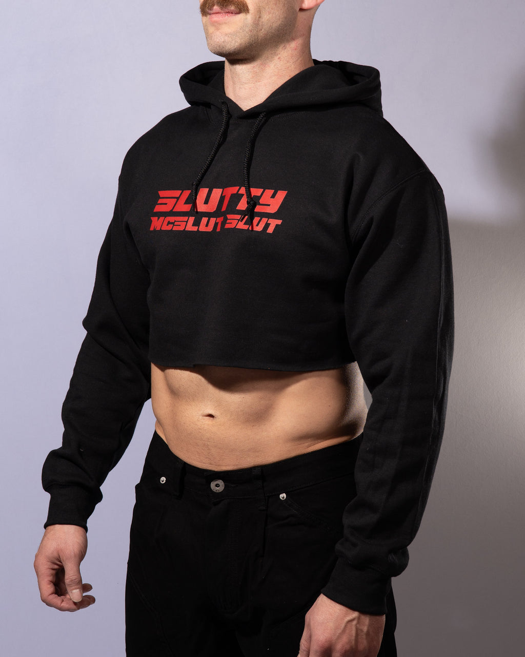 Slutty McSlut Slut Cropped Hoodie