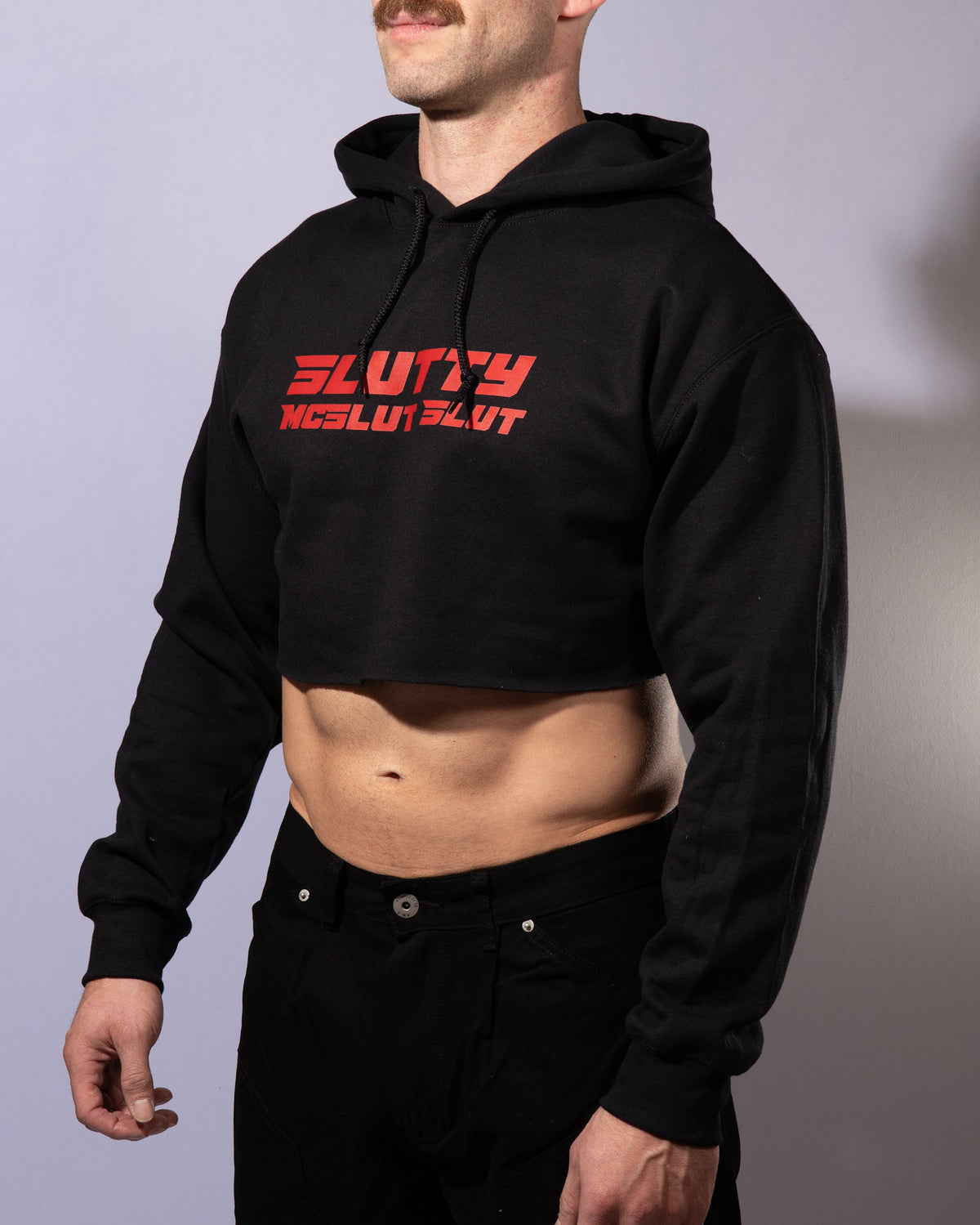 Slutty McSlut Slut Cropped Hoodie
