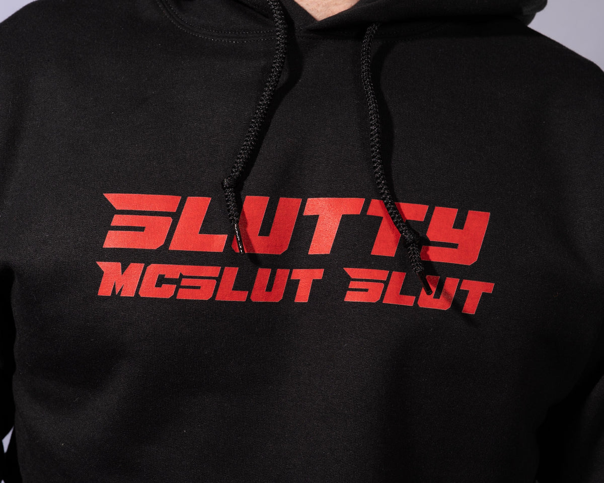 Slutty McSlut Slut Cropped Hoodie