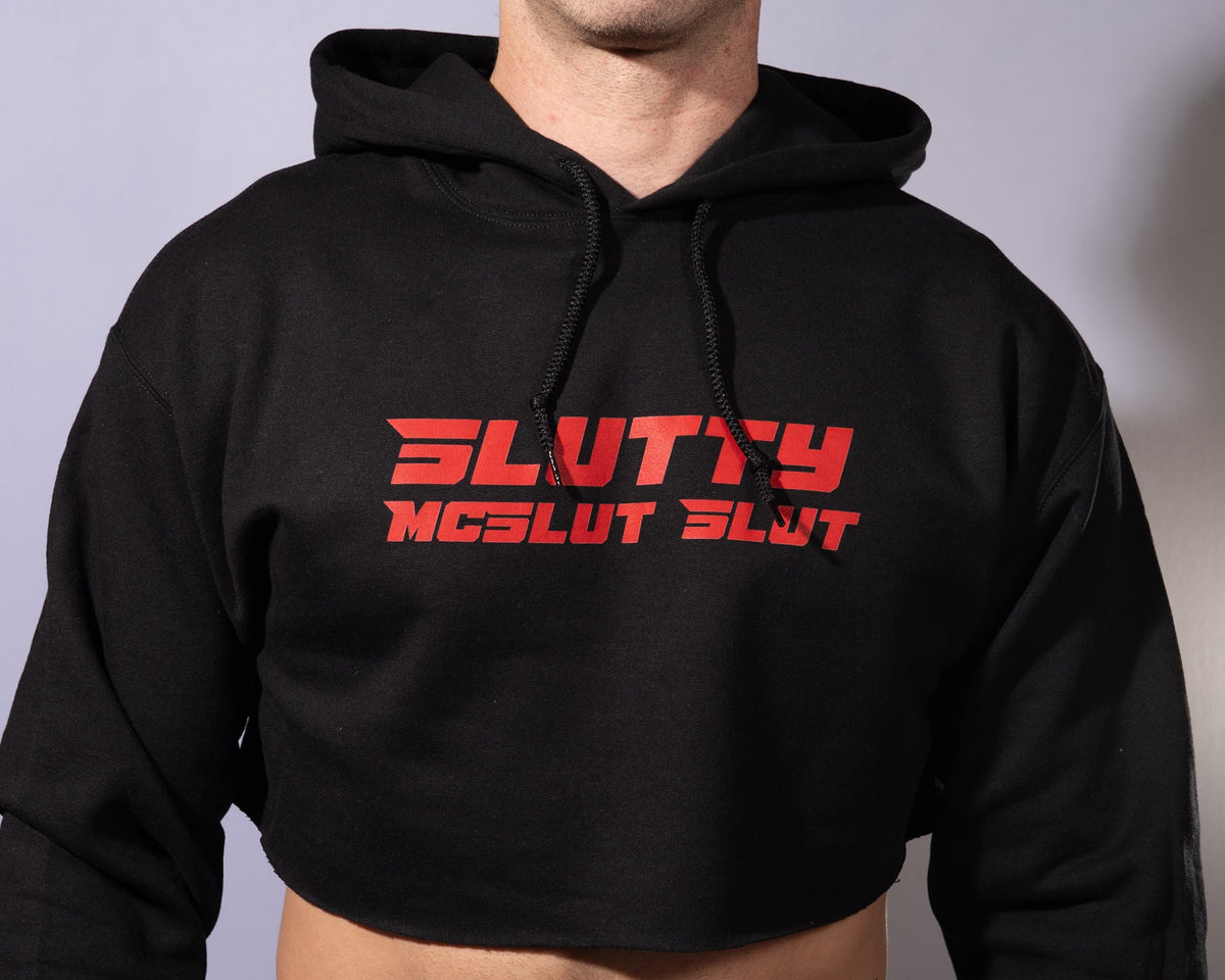Slutty McSlut Slut Cropped Hoodie