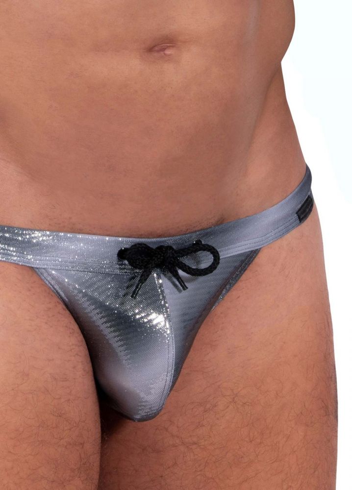 M2324 Glossy Beach Micro Tanga Silver
