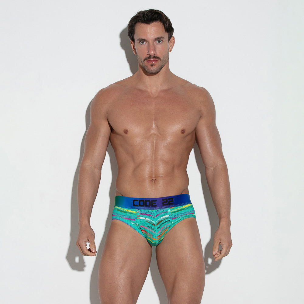 Pride Mesh Brief Black