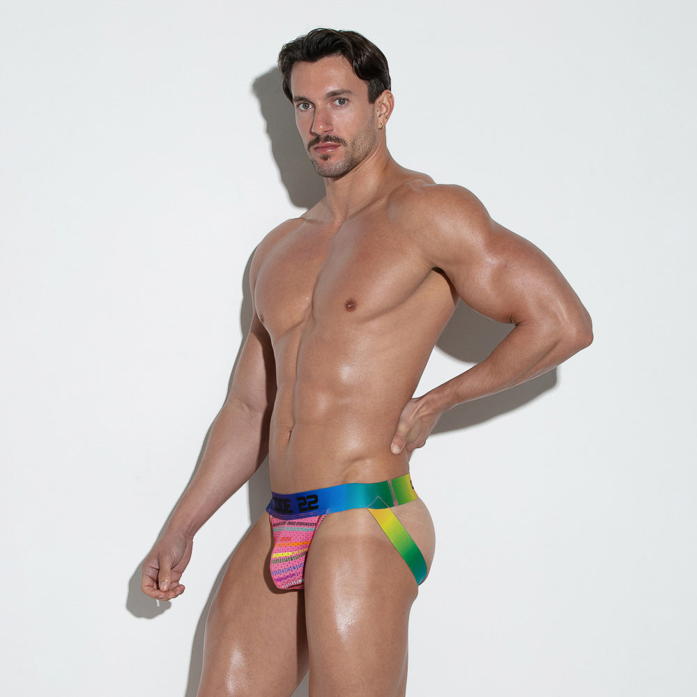 Pride Mesh Jock Strap Pink