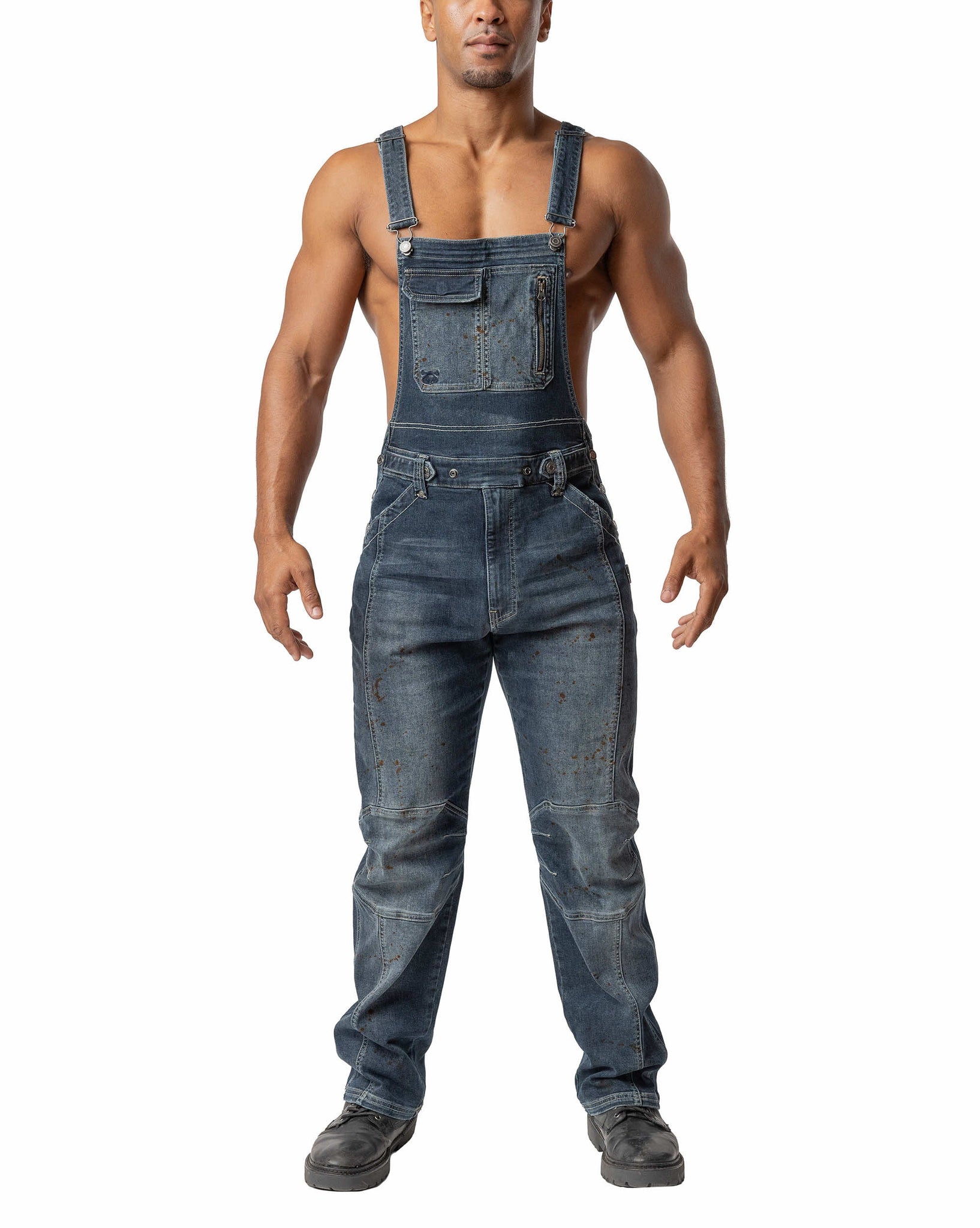 XXX Overall Pant Distressed Indigo