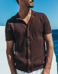 Amalfi Knitted Shirt Cocoa Black