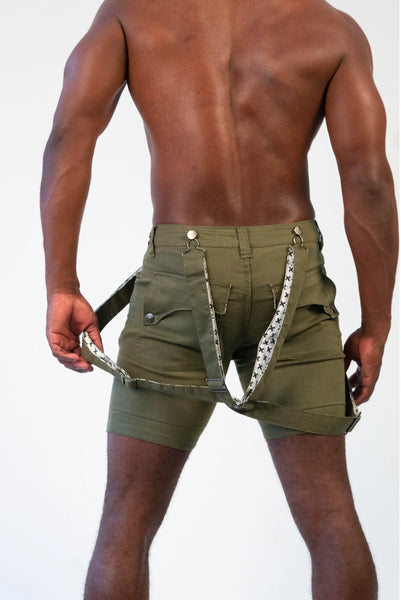 Archer Strapped Shorts - Army