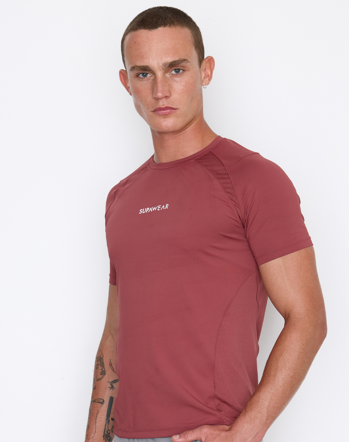 Contour T-Shirt Brick Red