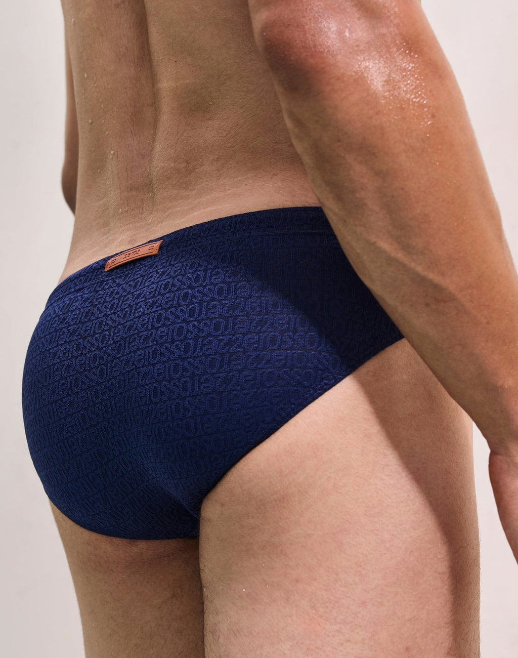 Signet Textured Swim Brief
