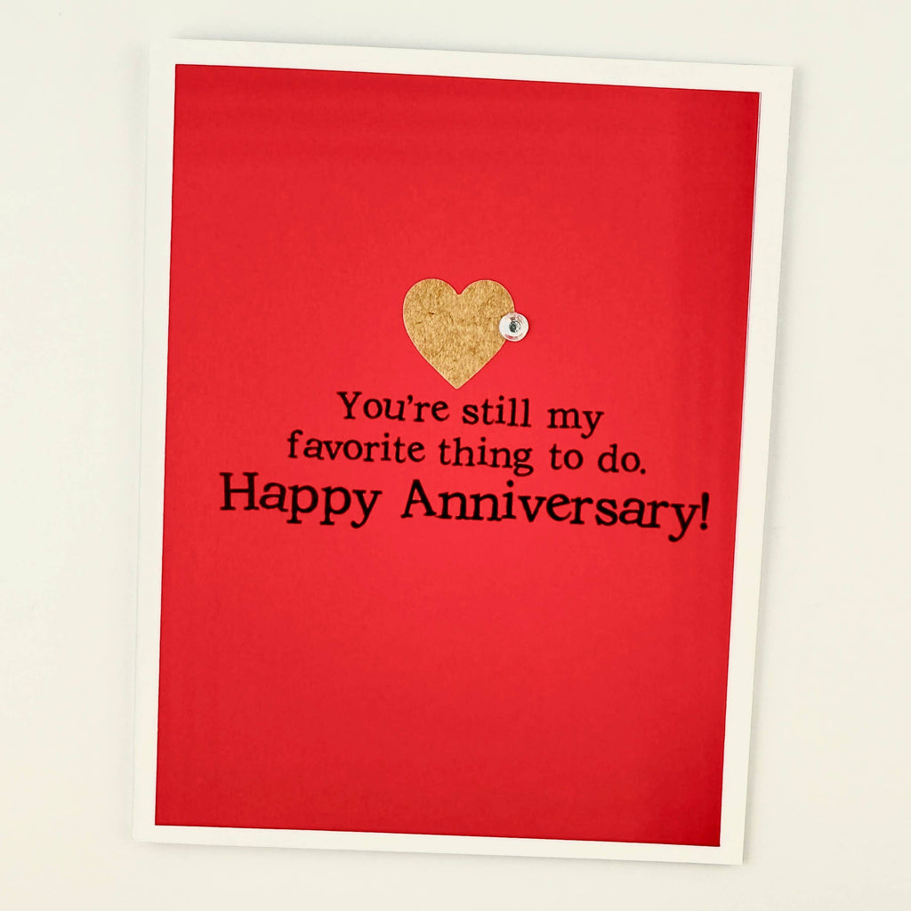 Anniversary Favorite Thing to Do Card