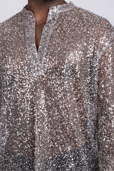 Sequin Long Sleeve Shirt